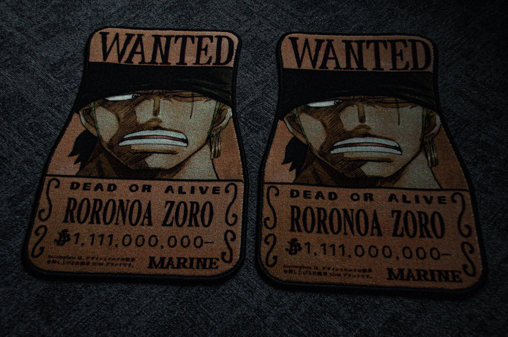 Zoro Wanted Poster!!! | Full Set Floor Mats – Incompletegl