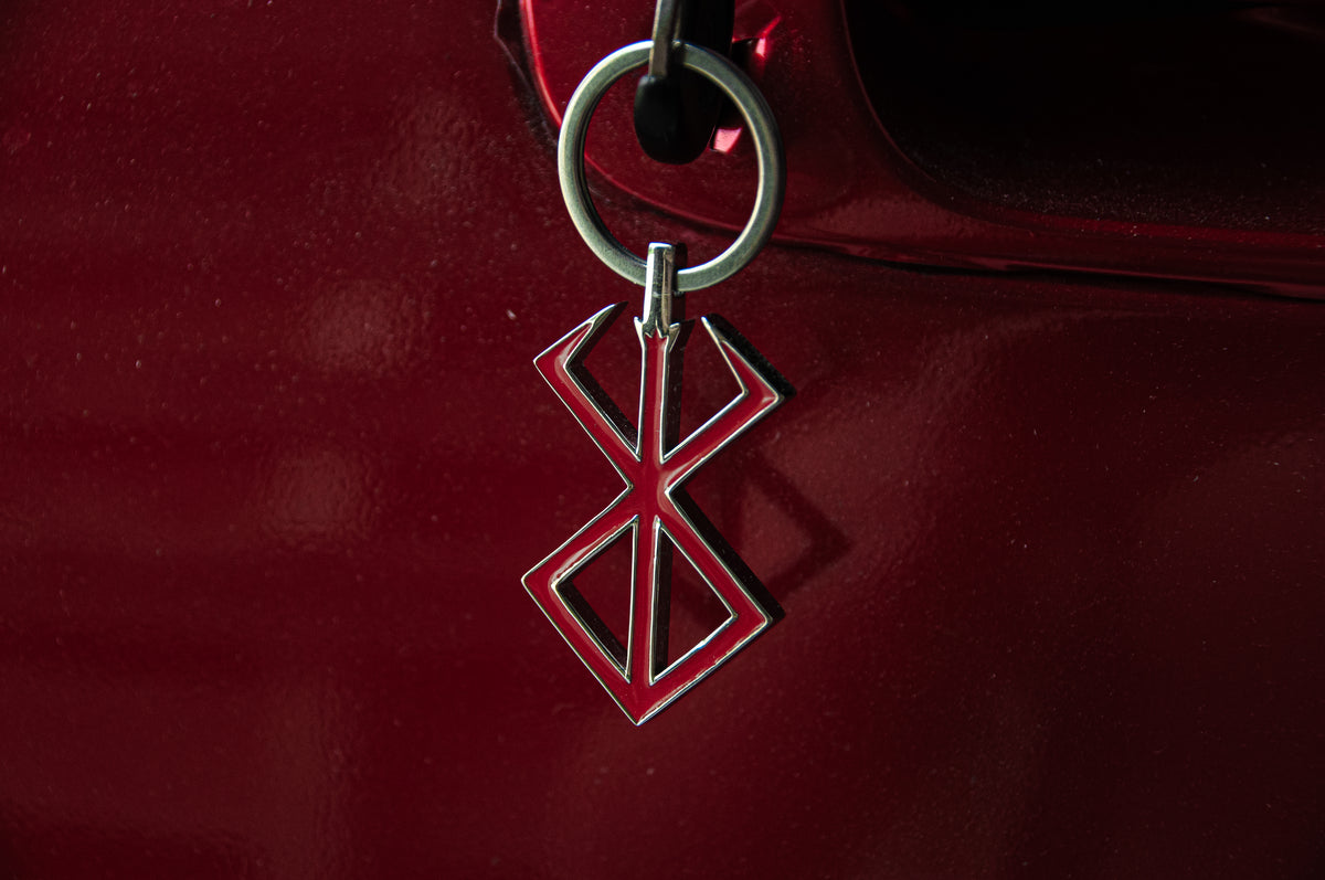 Beast of Darkness Sigil Stainless Steel Keychain – Incomplete JDM car accessory
