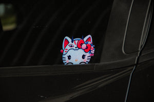Hello Kitty x Kitsune! | HOLO PEEKER DECAL