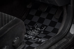 Grey World Checkered Style! | Floor Mats