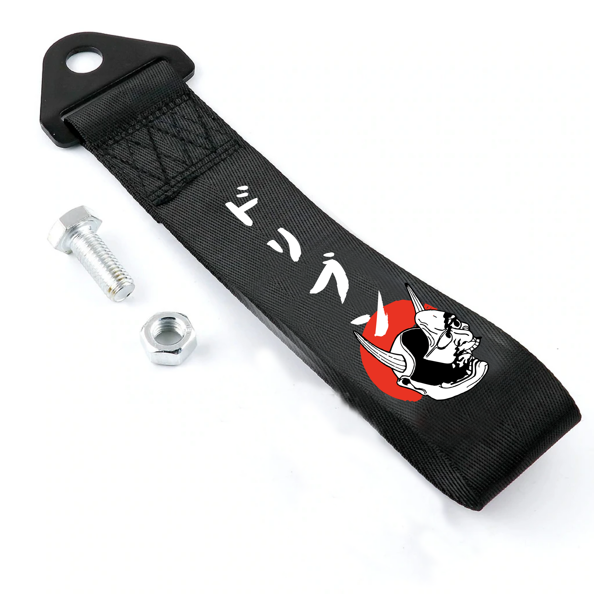 Red Sun Oni Mask | Tow Strap