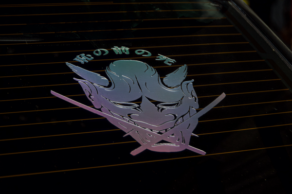 Oni Mask "Death before Dishonour" | Vinyl Sticker