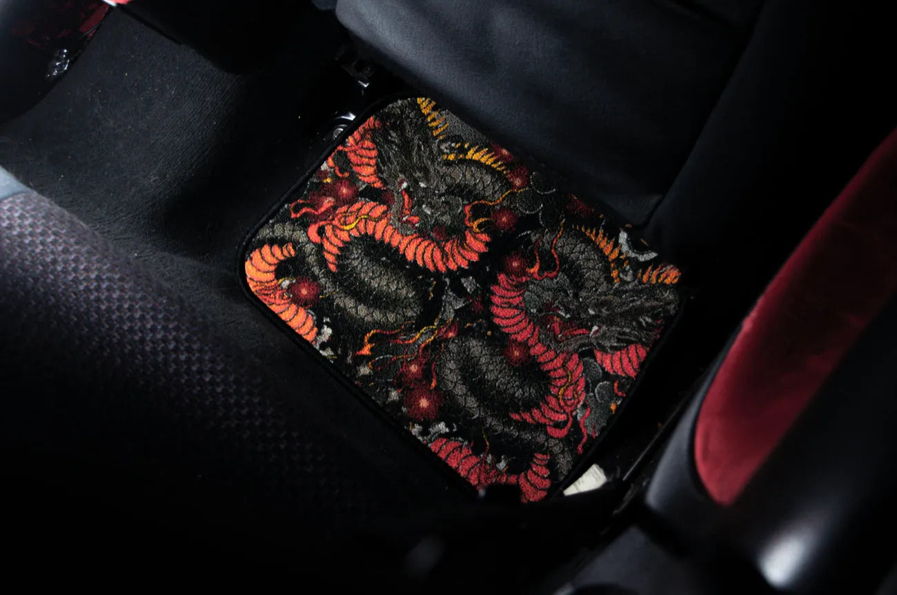 Ryu x Koi rear mat in a footwell