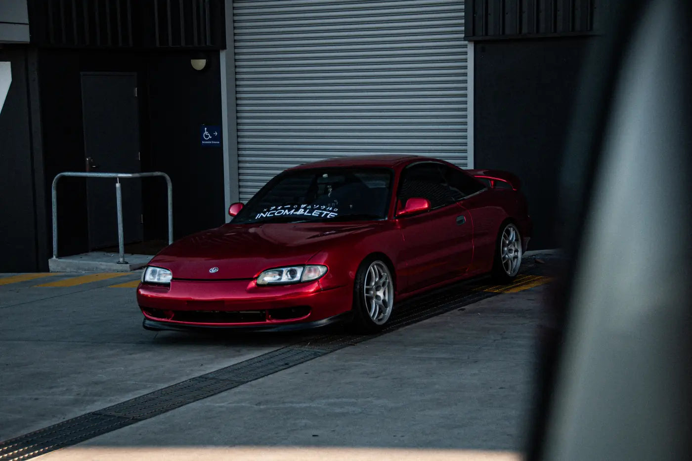 After: the MX-6 wrapped in red gloss metallic