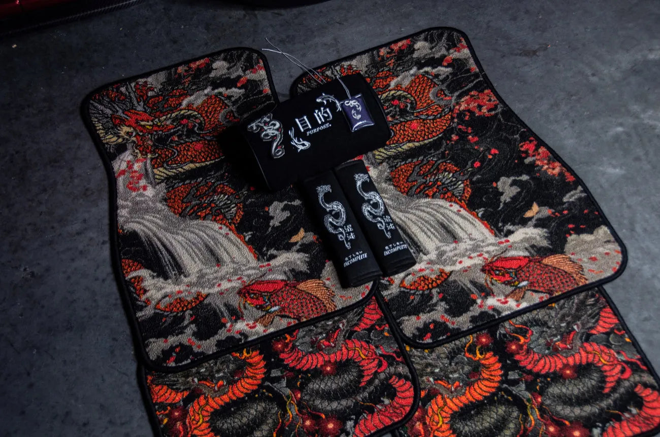 Mats styled with matching cushions